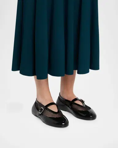 Alaïa Mesh Mary Jane Ballerina Flats | Thumbnail 2 Alaïa Mesh Mary Jane Ballerina Flats | Thumbnail 2