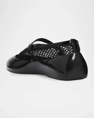 Alaïa Mesh Mary Jane Ballerina Flats | Thumbnail 4 Alaïa Mesh Mary Jane Ballerina Flats | Thumbnail 4