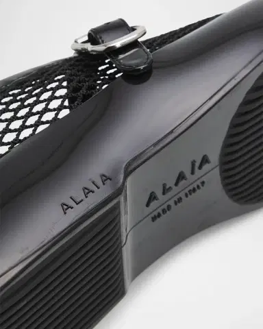 Alaïa Mesh Mary Jane Ballerina Flats | Thumbnail 5 Alaïa Mesh Mary Jane Ballerina Flats | Thumbnail 5