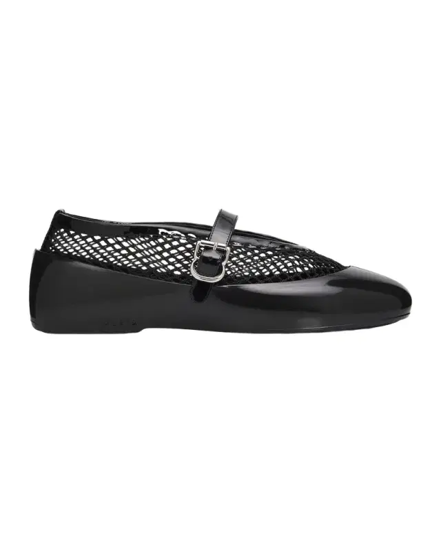 ALAIA Mesh Mary Jane Ballerina Flats