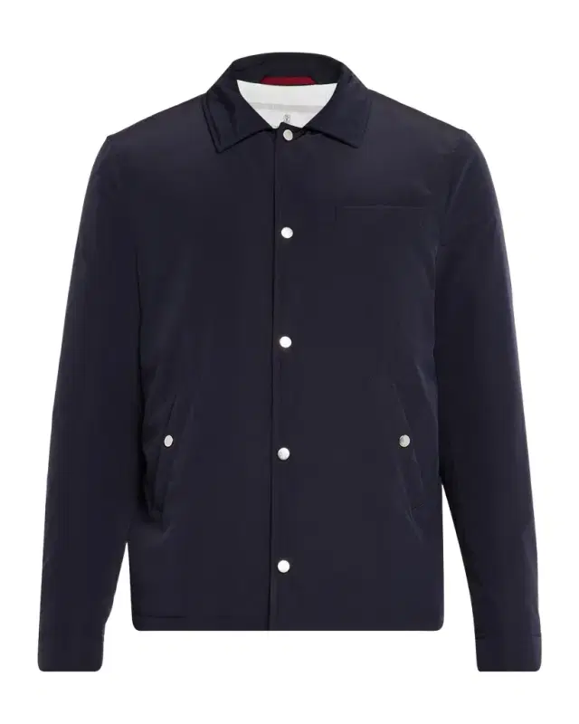 Brunello Cucinelli Men's Shirt-Style Water-Resistant Jacket