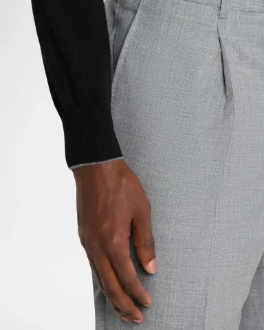 Brunello Cucinelli Men's Sharkskin Virgin Wool Single-Breasted Blazer | Thumbnail 10 Brunello Cucinelli Men's Sharkskin Virgin Wool Single-Breasted Blazer | Thumbnail 10