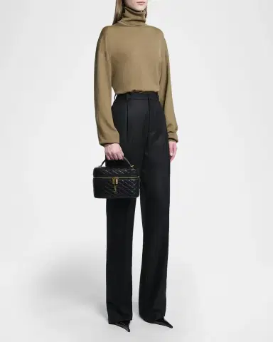 Saint Laurent Gaby Large YSL Vanity Bag in Quilted Leather | Thumbnail 5 Saint Laurent Gaby Large YSL Vanity Bag in Quilted Leather | Thumbnail 5