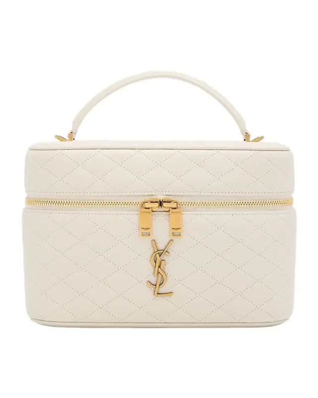 Saint Laurent Gaby Large YSL Vanity Bag in Quilted Leather