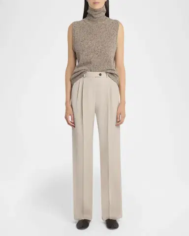 The Row Merilas Turtleneck Cashmere Sleeveless Sweater | Thumbnail 2 The Row Merilas Turtleneck Cashmere Sleeveless Sweater | Thumbnail 2