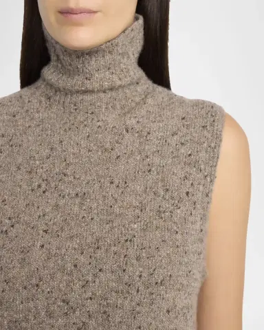 The Row Merilas Turtleneck Cashmere Sleeveless Sweater | Thumbnail 5 The Row Merilas Turtleneck Cashmere Sleeveless Sweater | Thumbnail 5