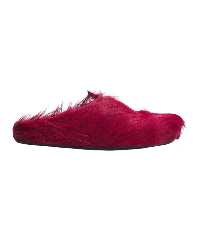 Marni Men 's Fussbett Calf Hair Sabot Mules