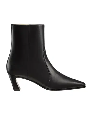 Stuart Weitzman 50mm Stassi Leather Zip Booties | Thumbnail 1