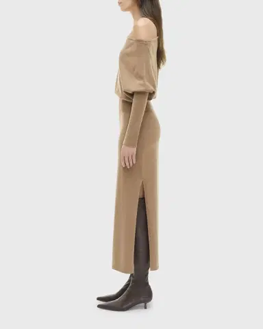 Simkhai Janese Off-The-Shoulder Knit Midi Dress | Thumbnail 4 Simkhai Janese Off-The-Shoulder Knit Midi Dress | Thumbnail 4