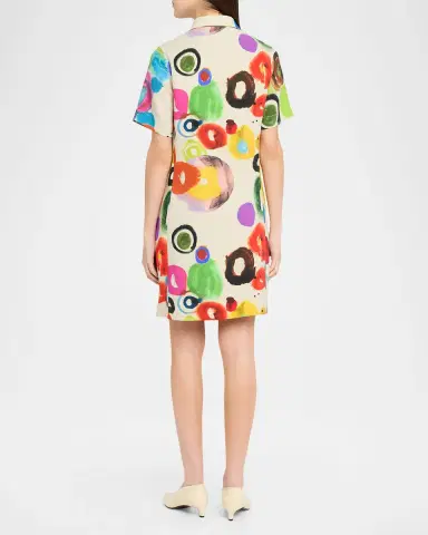 Libertine Gouache Printed Preppy Mini Polo Dress | Thumbnail 3 Libertine Gouache Printed Preppy Mini Polo Dress | Thumbnail 3