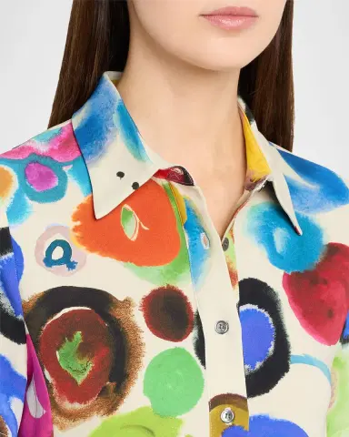 Libertine Gouache Printed Preppy Mini Polo Dress | Thumbnail 5 Libertine Gouache Printed Preppy Mini Polo Dress | Thumbnail 5