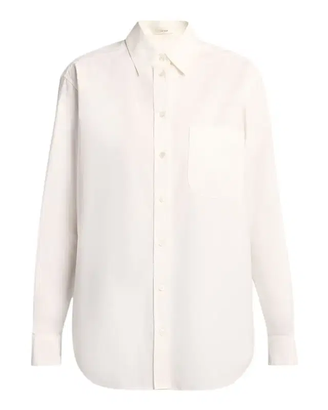 THE ROW Gavina Cotton Poplin Button-Down Shirt