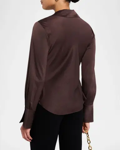 Simkhai Symone Long-Sleeve Cowl-Neck Top | Thumbnail 3 Simkhai Symone Long-Sleeve Cowl-Neck Top | Thumbnail 3