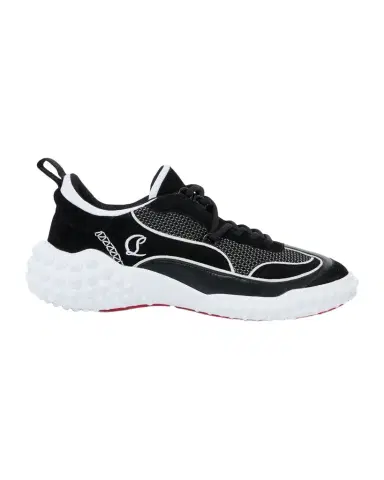 Christian Louboutin Mara Mixed Leather Runner Sneakers | Thumbnail 1 Christian Louboutin Mara Mixed Leather Runner Sneakers | Thumbnail 1