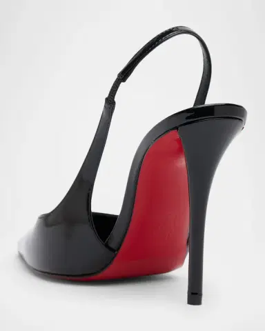 Christian Louboutin 100mm Miss Z Patent Leather Slingback Pumps | Thumbnail 2 Christian Louboutin 100mm Miss Z Patent Leather Slingback Pumps | Thumbnail 2
