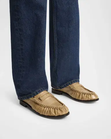 Saint Laurent Le Loafer Eel Leather Penny Loafers | Thumbnail 2
