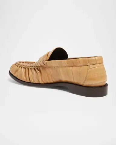 Saint Laurent Le Loafer Eel Leather Penny Loafers | Thumbnail 4