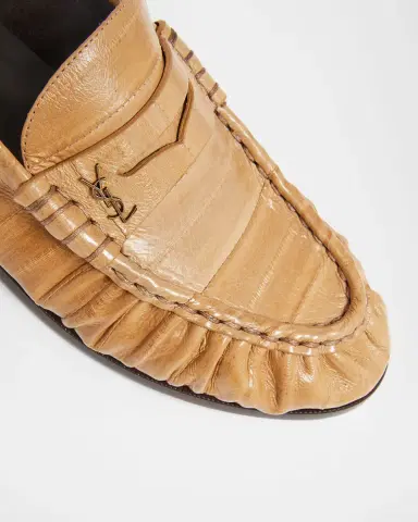 Saint Laurent Le Loafer Eel Leather Penny Loafers | Thumbnail 5