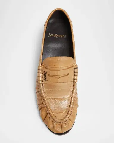 Saint Laurent Le Loafer Eel Leather Penny Loafers | Thumbnail 6