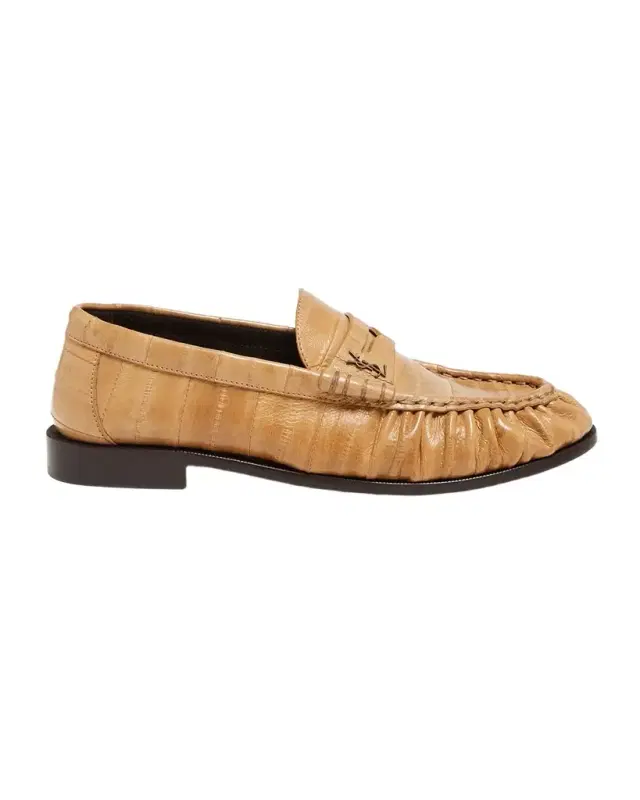 Saint Laurent Le Loafer Eel Leather Penny Loafers