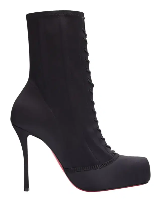Christian Louboutin 100mm Pavlova Satin Booties