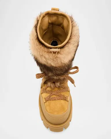Moncler Peak Apres Suede and Shearling Ankle Boots | Thumbnail 6 Moncler Peak Apres Suede and Shearling Ankle Boots | Thumbnail 6