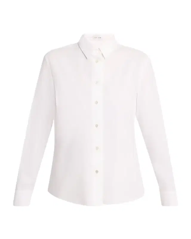 THE ROW Sadie Cotton Poplin Button-Down Shirt