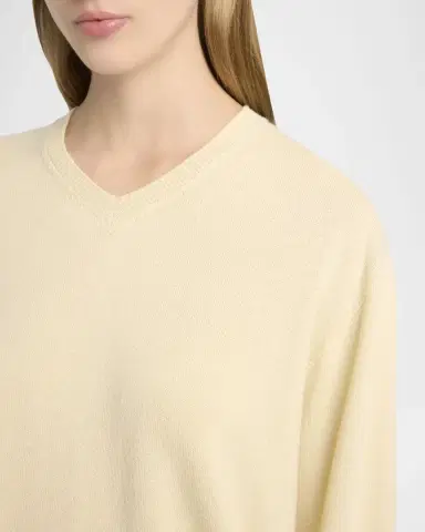The Row Migeia V-Neck Cashmere Sweater | Thumbnail 5 The Row Migeia V-Neck Cashmere Sweater | Thumbnail 5
