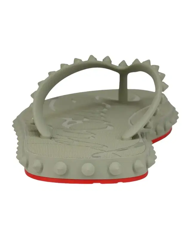 Christian Louboutin Loubi Donna Spike Flip Flops