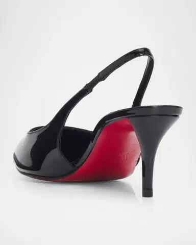 Christian Louboutin 0mm Miss Z Patent Leather Slingback Pumps | Thumbnail 4 Christian Louboutin 0mm Miss Z Patent Leather Slingback Pumps | Thumbnail 4