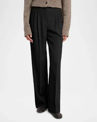The Row Virgil Double-Pleated Straight-Leg Pants | Thumbnail 3
