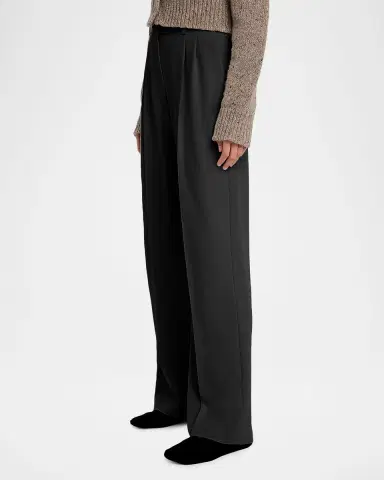 The Row Virgil Double-Pleated Straight-Leg Pants | Thumbnail 4