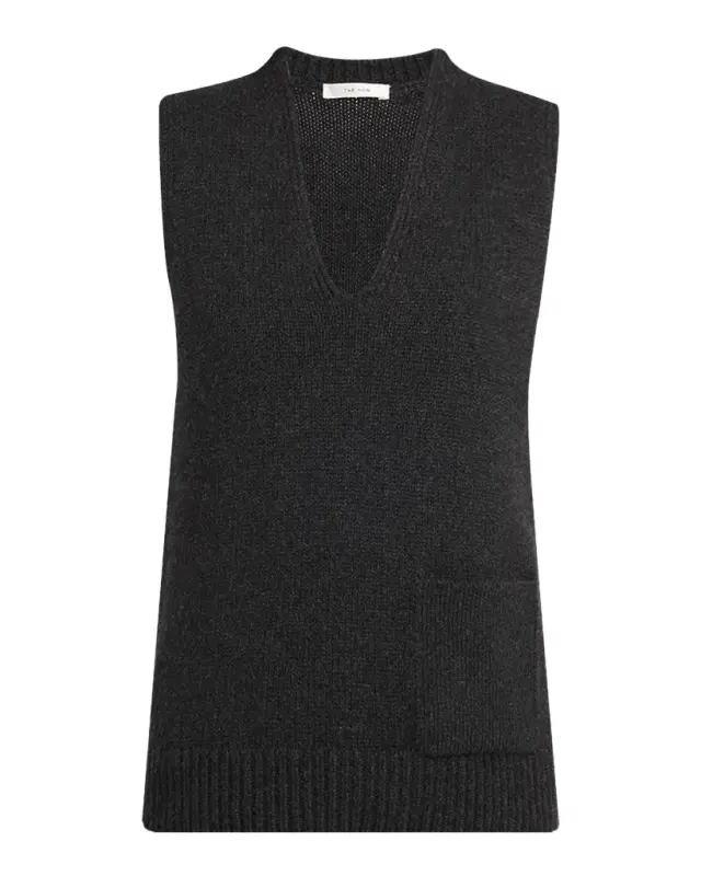 THE ROW Marte V-Neck Cashmere Sweater Vest