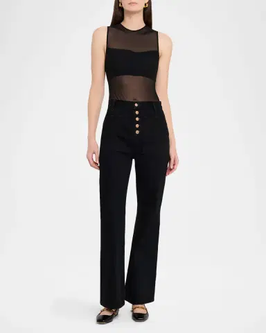 Alice + Olivia Mesh Bandeau Bodysuit | Thumbnail 2 Alice + Olivia Mesh Bandeau Bodysuit | Thumbnail 2