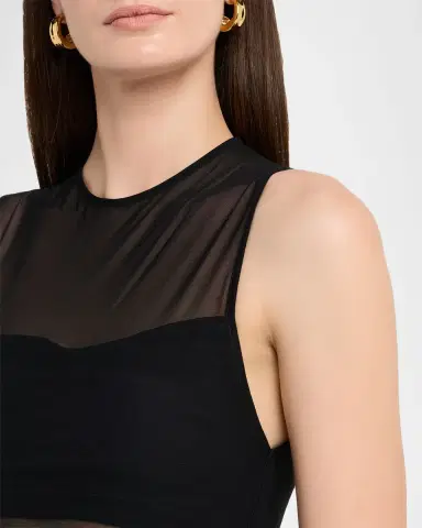 Alice + Olivia Mesh Bandeau Bodysuit | Thumbnail 5 Alice + Olivia Mesh Bandeau Bodysuit | Thumbnail 5