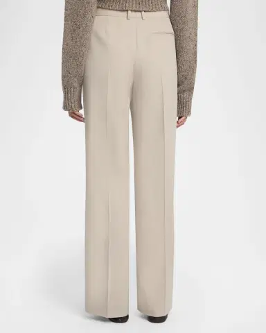The Row Virgil Double-Pleated Straight-Leg Pants | Thumbnail 3 The Row Virgil Double-Pleated Straight-Leg Pants | Thumbnail 3