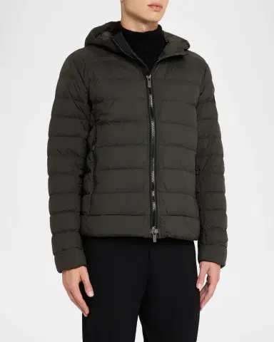 Canada Goose Men 's Crofton Packable Quilted Matte Ripstop Hoodie | Thumbnail 4 Canada Goose Men 's Crofton Packable Quilted Matte Ripstop Hoodie | Thumbnail 4