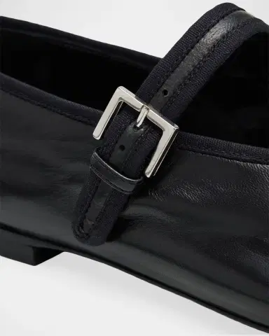 The Row Boheme Leather Mary Jane Ballerina Flats | Thumbnail 3 The Row Boheme Leather Mary Jane Ballerina Flats | Thumbnail 3