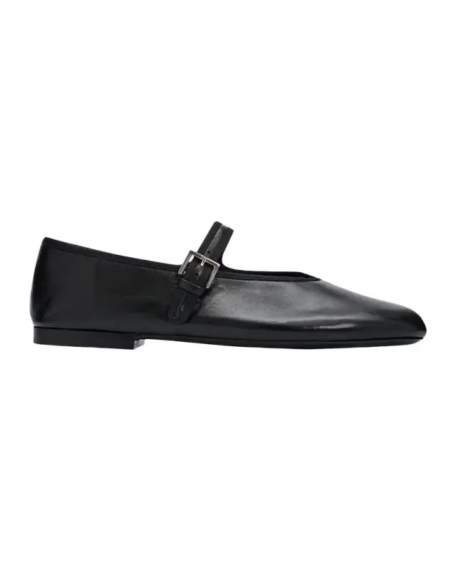 Boheme Leather Mary Jane Ballerina Flats
