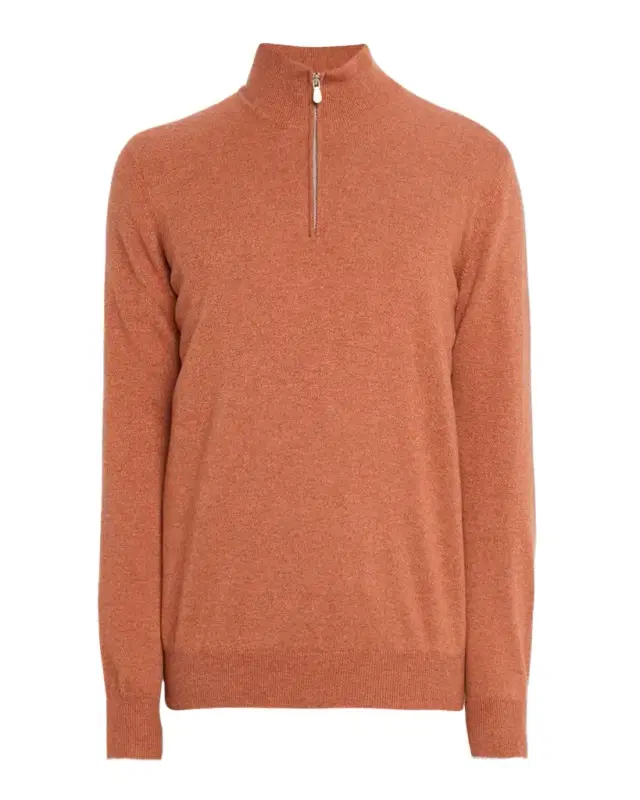Men 's Cashmere Quarter-Zip Sweater