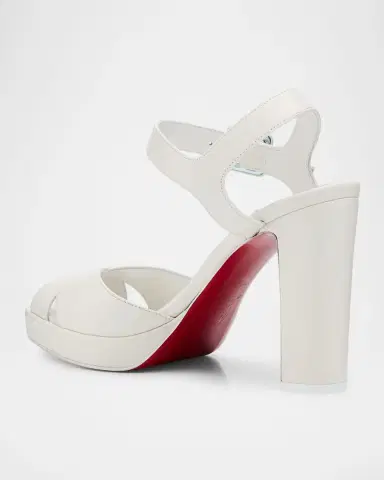 Christian Louboutin 100mm Cora Leather Sandals | Thumbnail 4 Christian Louboutin 100mm Cora Leather Sandals | Thumbnail 4