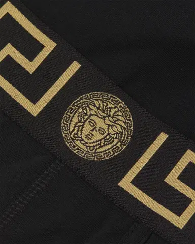 Versace Men's Organic Cotton Greek Key Boxer Briefs | Thumbnail 5