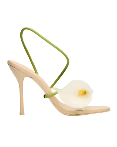 Cult Gaia 110mm Cassidy Floral Leather Sandals | Thumbnail 1 Cult Gaia 110mm Cassidy Floral Leather Sandals | Thumbnail 1
