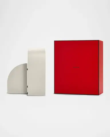 Assouline Cubist R Leather Bookend | Thumbnail 2 Assouline Cubist R Leather Bookend | Thumbnail 2