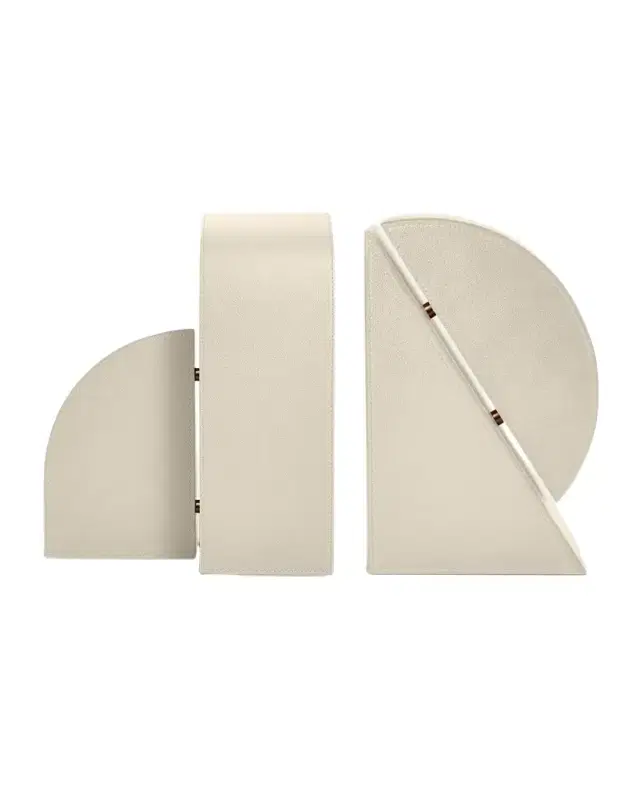 Assouline Cubist R Leather Bookend