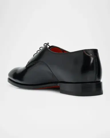 Santoni Men's Leather Derby Shoes | Thumbnail 4