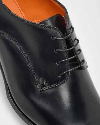 Santoni Men's Leather Derby Shoes | Thumbnail 5