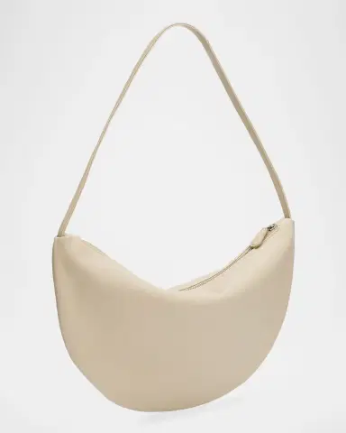 The Row Izzy Small Crescent Shoulder Bag in Leather | Thumbnail 2 The Row Izzy Small Crescent Shoulder Bag in Leather | Thumbnail 2