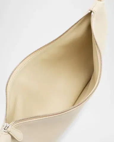 The Row Izzy Small Crescent Shoulder Bag in Leather | Thumbnail 3 The Row Izzy Small Crescent Shoulder Bag in Leather | Thumbnail 3
