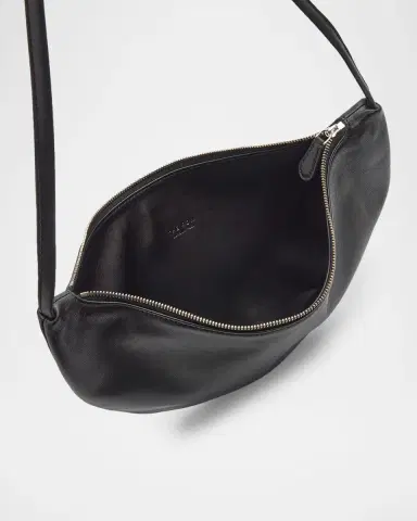 The Row Izzy Small Crescent Shoulder Bag in Leather | Thumbnail 8 The Row Izzy Small Crescent Shoulder Bag in Leather | Thumbnail 8